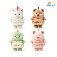 Jouet en peluche vibrant et interactif, figurine animale en peluche douce de 15 cm, ours, licorne, grenouille, cochon mignons pour cadeau et jeu