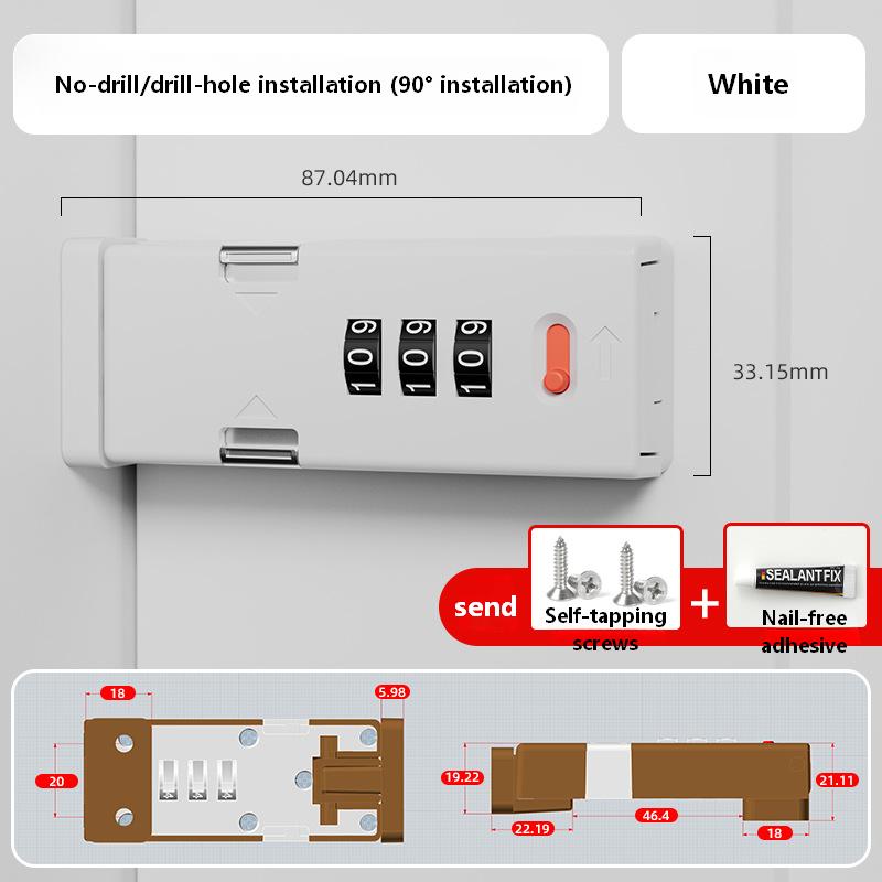 Blanco [90° Candado de combinación