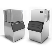 Machine à glaçons automatique commerciale - Production industrielle élevée de 25, 30, 35, 40, 60, 80 kg/24h avec stockage de 18 kg, 22 kg