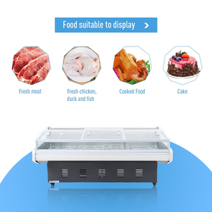 Exhibidor de Carne Refrigerado con Puerta Corredera de Vidrio, Mostrador de Carnicería, Exhibidor Refrigerado para Supermercado, para Pollo y Carne de Res - Product Image 2