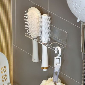 Wall Mounted Comb Rack With 3 Holes For Bathroom Storage No Drilling Required - Product Image 3