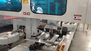 Centre <span class=keywords><strong>d</strong></span>'usinage CNC automatique 4 axes pour le perçage, le taraudage et le fraisage de profilés en aluminium pour fenêtres, portes et murs rideaux - Product Image 3