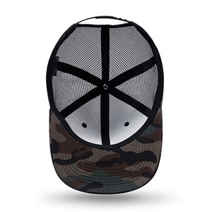 Venta al por mayor de malla personalizada en blanco deportes de ocio al aire libre de malla de fibra de poliéster 6 paneles gorra de camionero - Product Image 6