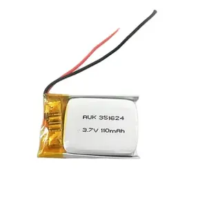 501030 501225 601223 3.7V 100mAh 110mAh 120mAh लाइपो बैटरी लिथियम-आयन बहुलक बैटरी के साथ पीसीबी तारों