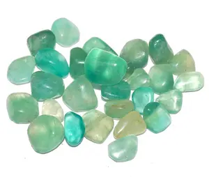 Wholesale Custom Crystals Green Fluorite Tumbled Stones from khambhat