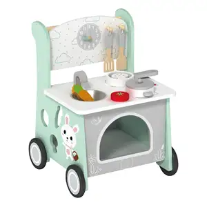 whole sale wooden realistic real use baby kitchen set toy for kids big size baby