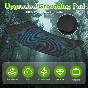 Groothandel Hoge Kwaliteit Natuur Rubber 5Mm Op Maat Bedrukt Logo Draagbare Anti-Statische Aarding Yoga Matten Draagband Waterdicht - Product Image 3