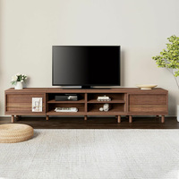 Meuble TV sud-américain en bois massif, noyer noir, table basse, meubles de maison modernes et simples pour salon, rangement élégant