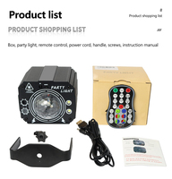 Boule laser disco colorée USB à activation vocale, projecteur stroboscopique pour hôtel, DJ, bar, scène, avec contrôle de luminosité