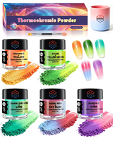 Poudre de pigment thermochromique 31 ℃   Poudre thermosensible activée pour le nail art, la résine, le slime, le savon et les loisirs créatifs DIY