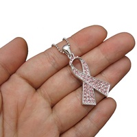 Collier rose pour érection contre le Cancer du sein, 5 pièces, vente en gros