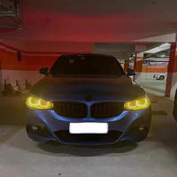 Module de feux de jour jaunes à LED SJC Car Parts pour BMW Série 3 GT F34 2013 - 2016, système d'éclairage à LED jaunes DRL