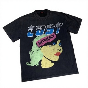 เสื้อยืดแขนสั้นผ้าฝ้ายแท้คุณภาพสูงพิมพ์ลายดิจิตอลสไตล์วินเทจลาย Lost Intricacy แบบลำลอง - Product Image 4