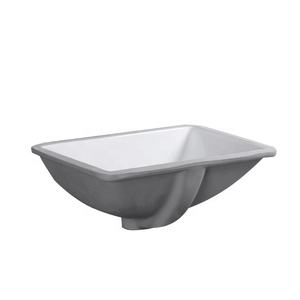 Lavabo Moderno Rettangolare Bianco da Bagno, Design Sottopiano OEM/ODM - Product Image 4