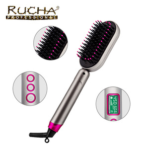 Cepillo Alisador de Cabello Portátil RUCHA, Peine Eléctrico para Cabello, Peigne Chauffant, Lisseur, Peine Iónico para Alisar el Cabello - Product Image 2
