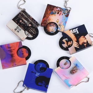 Millantech - Llavero <span class=keywords><strong>de</strong></span> Acrílico Personalizado con Foto <span class=keywords><strong>de</strong></span> Ídolo, Música, Portada <span class=keywords><strong>de</strong></span> Álbum, Impresión NFC, Mini CD - Product Image 1