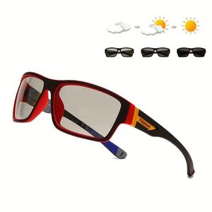 Gafas de Sol Deportivas Polarizadas con Logotipo Personalizado 2025, Cuadradas, Camaleónicas, Fotocromáticas para Ciclismo, para Hombre - Product Image 1