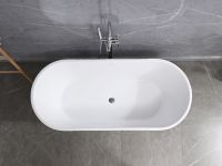 Baignoire moderne personnalisée indépendante Baignoire en acrylique Baignoire profonde pour une personne adulte Salle de bains luxueuse Design minimaliste