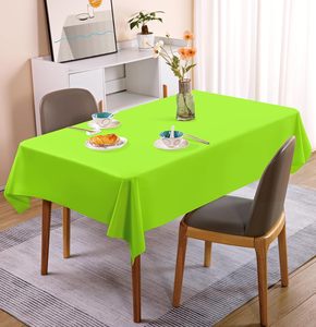 Fábrica personalizar tela no tejida mantel impermeable cubierta de mesa de Color sólido para Hotel fiesta boda - Product Image 6