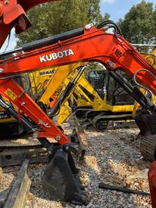 Excavateur kubota u55 d'occasion d'origine japonaise 5,5 tonnes petite pelleteuse avec pouce machines agricoles mini pelleteuse kubota kx155 163 165 - Product Image 4