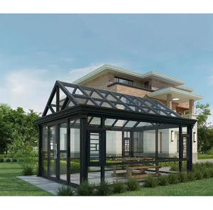 Moderna veranda esterna in alluminio con telaio in lega per Villa residenziale Hotel o cortile giardino <span class=keywords><strong>balcone</strong></span> recinzione Patio - Product Image 5