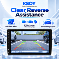 KSOY-TS18 Android 14 4+64G QLED WiFi 4G BT 5.0 Wireless Carplay RCA Output Kamera 360 Octa Core FM RDS Radio Android Autoradio