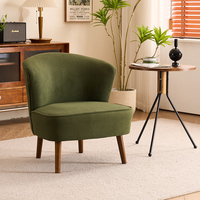Canapé simple chaise style nordique avec tissu de luxe léger pour petit appartement Internet café chambre salon ou bar