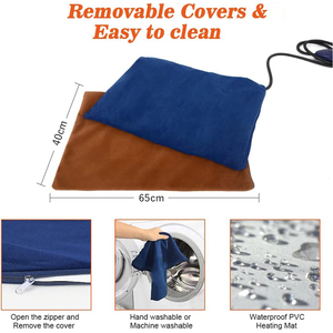 Хит продаж, электрическая грелка для домашних животных с регулировкой температуры 65x40 см - Product Image 4