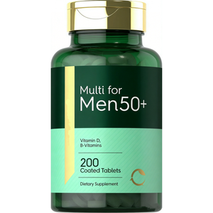 Multivitamínico para Hombres OEM 50+, 200 Cápsulas, Contiene Vitaminas B, Vitamina D, <span class=keywords><strong>Magnesio</strong></span> y Zinc, Suplemento Sin Gluten - Product Image 1