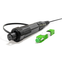 IP67 impermeable endurecido SC/APC opti-tap conector cable 2x5mm 2x3mm de caída conector endurecido conjunto de cable interior/exterior