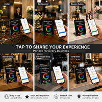 Support d'affichage NFC allemand pour avis clients – Panneau en PVC pour hôtels, restaurants et commerces de détail