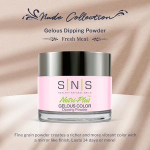 Polvere per Unghie SNS Shimmery Dipping - Collezione Nude - N5 (NC05) - Fresh Meat - 1OZ - Nail Art - Product Image 2