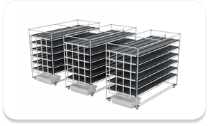 Agricultural Indoors Hydroponic <strong>Rack</strong> Microgreen Grass Grow <strong>Racks</strong> Nursery Hydroponic Fodder Tray Vertical Growing System - Product Image 3