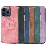 2024 cuir véritable et cuir PU étui de téléphone mobile de protection complète pour iPhone étui 15 14 13 pro max