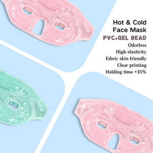 Professional Manufacturer Wholesale Hot and Cold Compress Half Face Mask to Relieve Eye Pain Gel Bead Ice Eye Mask - Product Image 1