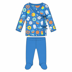 Combinaison en bambou pour bébé garçon, imprimé dessin animé, douce et respirante, vêtements pour nourrissons, stock en liquidation, prix bas, expédition immédiate - Product Image 1