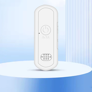 Mini traceur GPS avec bouton SOS, corps en plastique blanc, localisateur de positionnement GPS pour enfants - Product Image 2