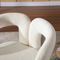 Chaises d'Appoint Pivotantes Tonneau Câlin entrepôt Américain, Fauteuils Ronds Largement Rembourrés en Tissu Moelleux pour Salon