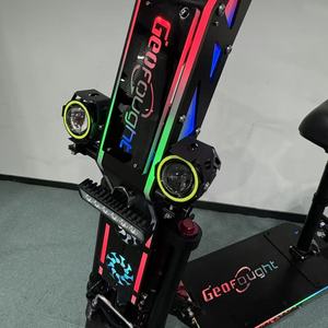 Trottinette électrique adulte à double moteur 10000W 72V 35Ah 43-65KM Longue portée Démarrage NFC Réglage de l'application Trottinette pliable Stock aux États-Unis - Product Image 3