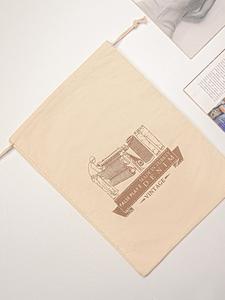 Custom Logo Printed Eco-Friendly <b>Reusable</b> Cotton Linen Drawstring <b>Bag</b> Personalized Small Fabric Shopping <b>Bags</b> - Product Image 2