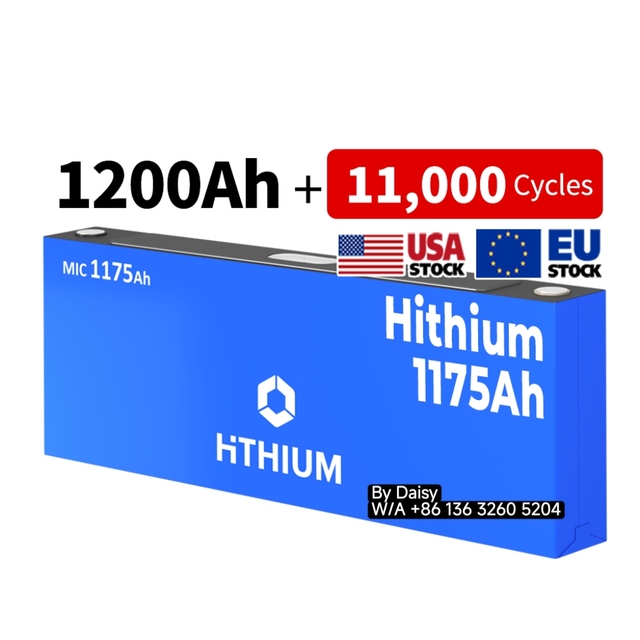EU Stock Grade a 11000 Cycle Hithium 1175Ah 3.2v Lifepo4 Battery Cell 1200Ah MB56 Solar Energy Home Storage Lithium Ion Battery