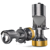 Ampoules de phare de voiture LED H4 avec lentille de projecteur 2200W, ampoule de phare automobile H4, ampoule antibrouillard à lumière haute et basse 12V 6000K