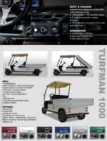 Voiturette de golf électrique HDK Evolution 48V, véhicule utilitaire UTV, mini-camionnette avec benne de chargement