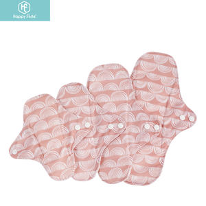 Happy Flute Tela de bambú lavable reutilizable Mama Almohadilla sanitaria menstrual Panty Liners Almohadillas sanitarias Servilleta Algodón de bambú Mama - Product Image 2