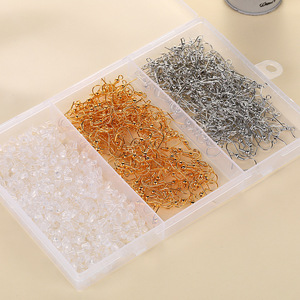 Kit de accesorios para pendientes, ganchos metálicos para orejas, forros, accesorios de joyería para mujeres, manualidades hechas a mano, suministros para hacer joyas DIY - Product Image 4