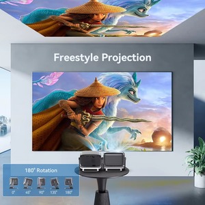 Android portátil 1080P compatible con proyector inteligente <span class=keywords><strong>Mini</strong></span> 1280x720P Home Theater LED lámpara Android 12 Sistema operativo - Product Image 6