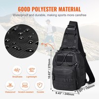 Sac de poitrine tactique AYPPRO personnalisé, couleurs vives OEM bleu, violet, orange, sac bandoulière urbain EDC, sac à bandoulière Techwear unisexe