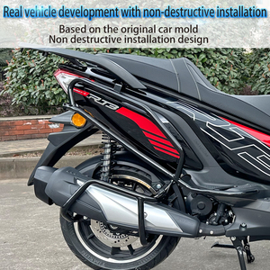 Nouvelle barre de protection avant et arrière Zongshen <span class=keywords><strong>Cyclone</strong></span> RT3, pare-chocs anti-chute, protection de silencieux, accessoires de modification de scooter, acier - Product Image 4
