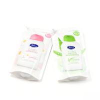 Sachets de recharge personnalisés recyclables de 500 ml et 1 L pour savon liquide et liquide vaisselle avec bec verseur – Pochettes de détergent à bec verseur