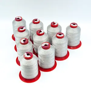 Conductive sewing thread Silver plated anti static conductive embroidery thread anti static sewing thread